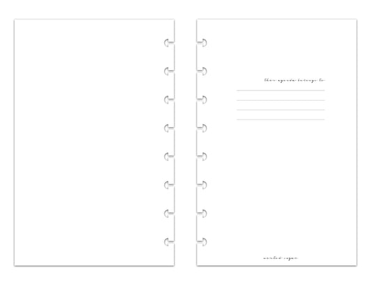 2025 Monthly Weekly Planner Inserts | Horizontal | Classic image 1