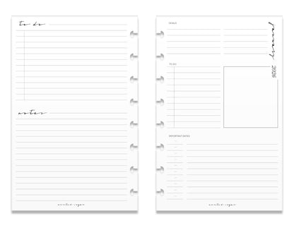 2026 Weekly Insert – Horizontal Layout – Classic Font image 6