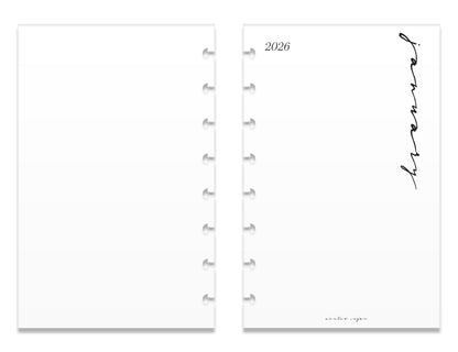 2026 Weekly Insert – Vertical Layout – Classic Font image 4