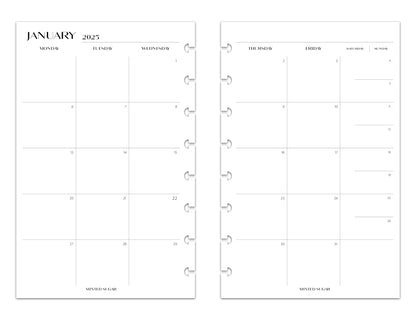 2025 Monthly Weekly Planner Inserts | Vertical | No.2 image 2