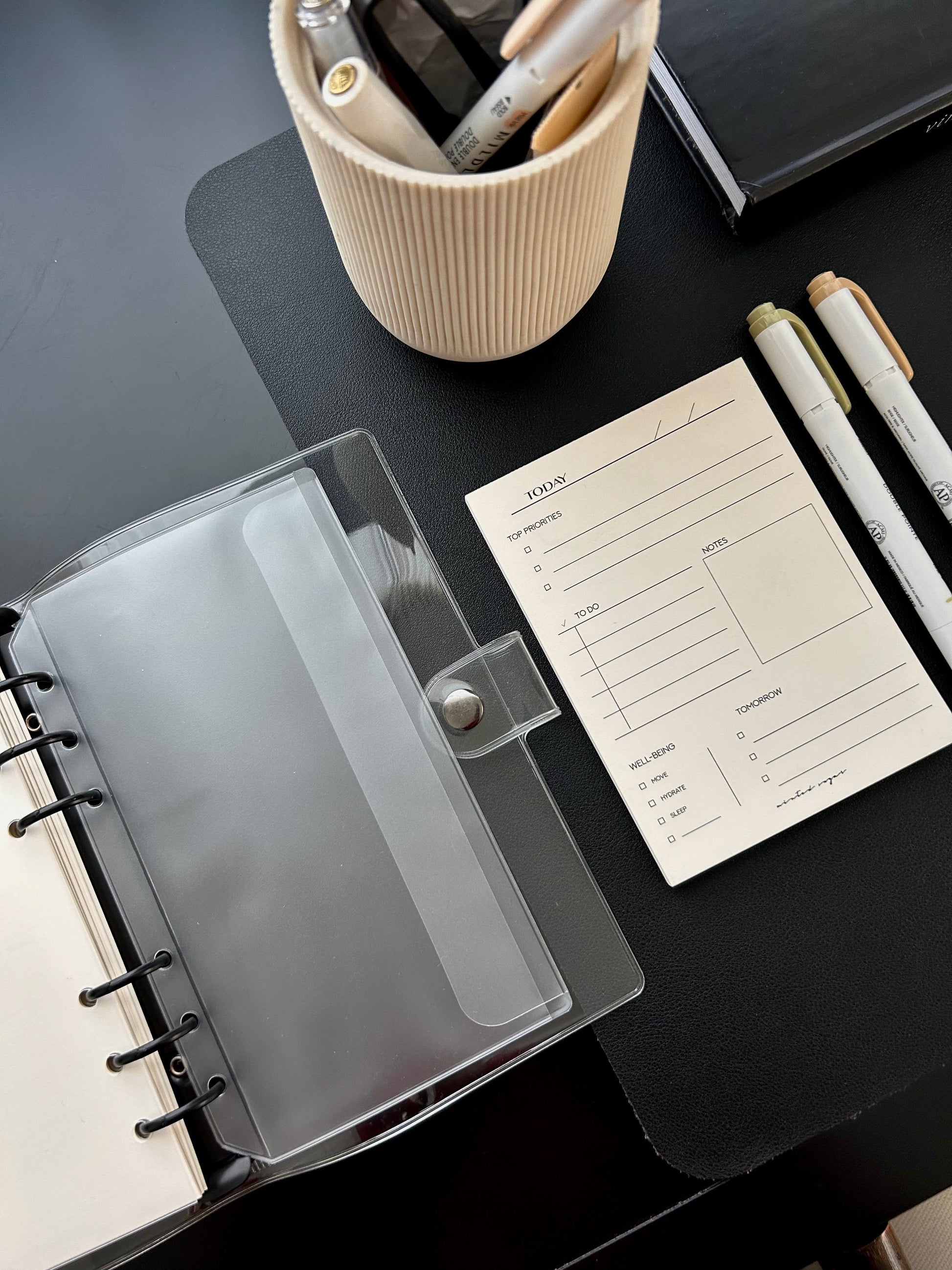 Frosted Side Flap Planner Pocket image 10