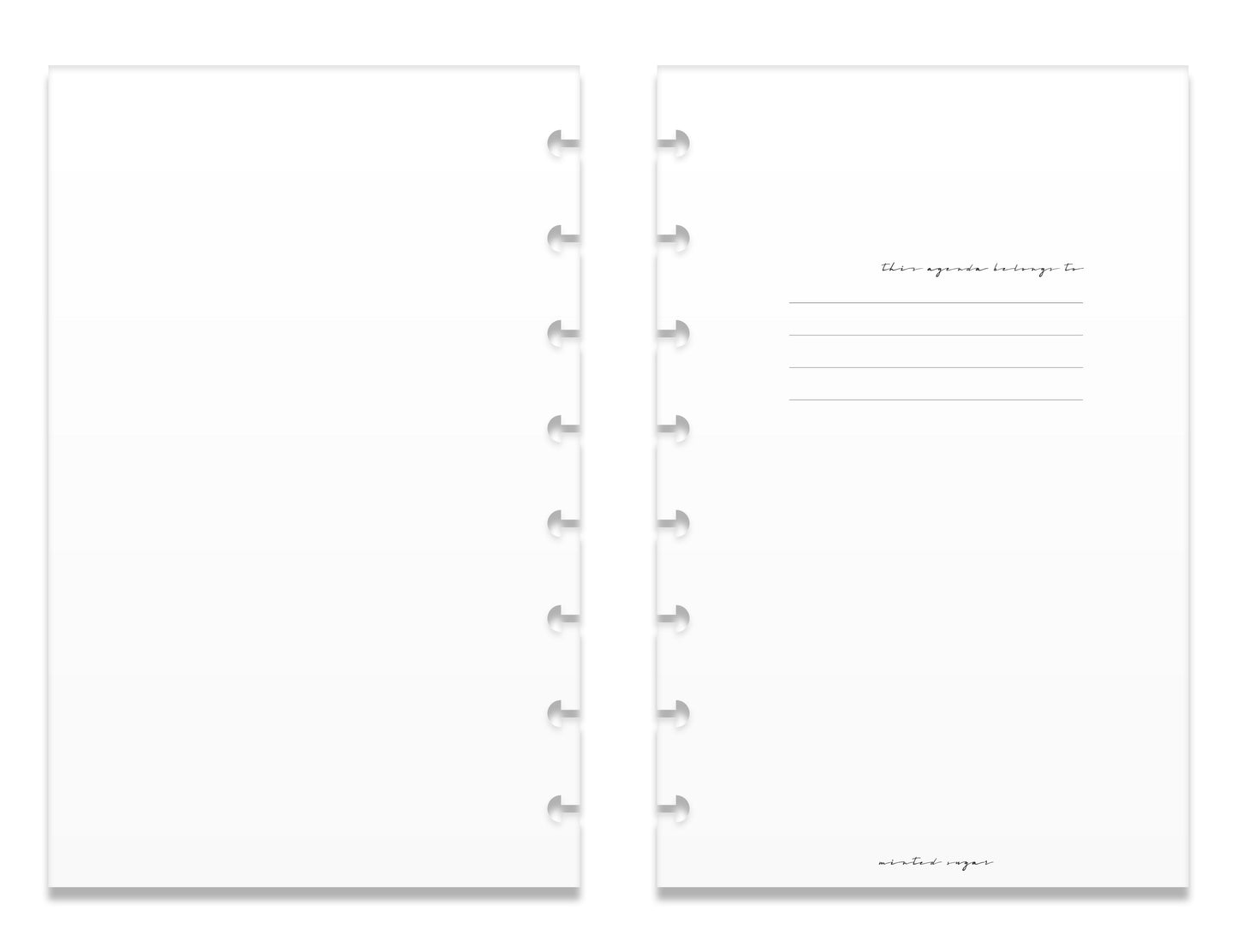 2026 Weekly Insert – Horizontal Layout – Classic Font image 3