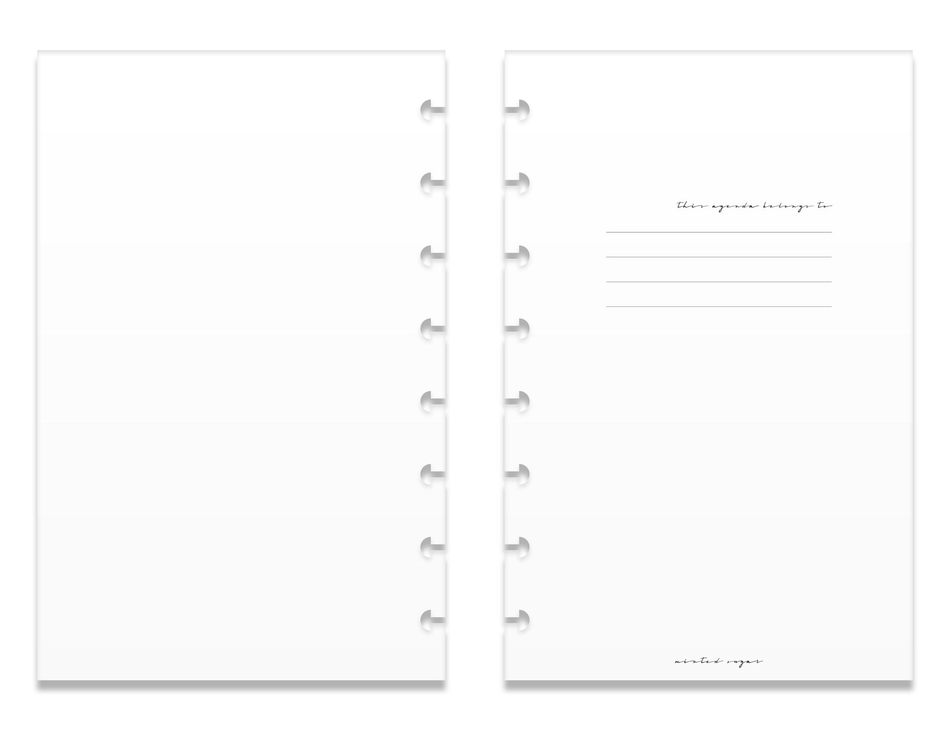 2026 Weekly Insert – Horizontal Layout – Classic Font image 3