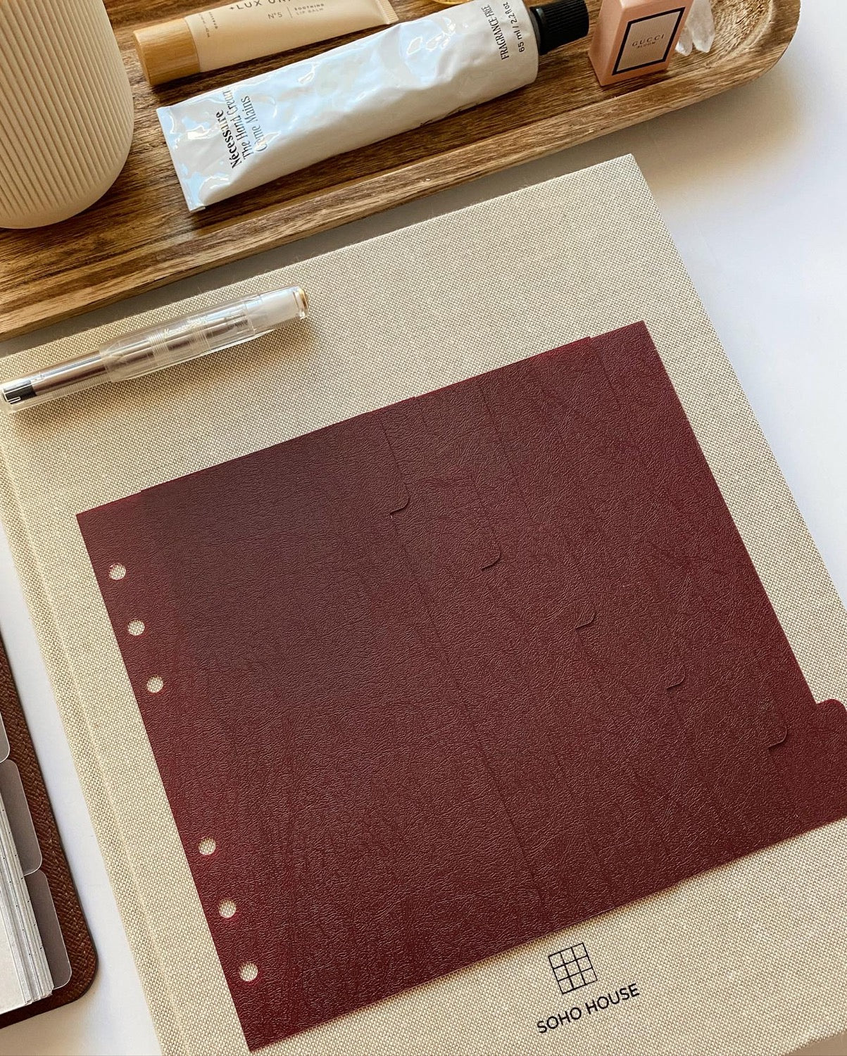 Burgundy Dividers | Side Tabs image 3