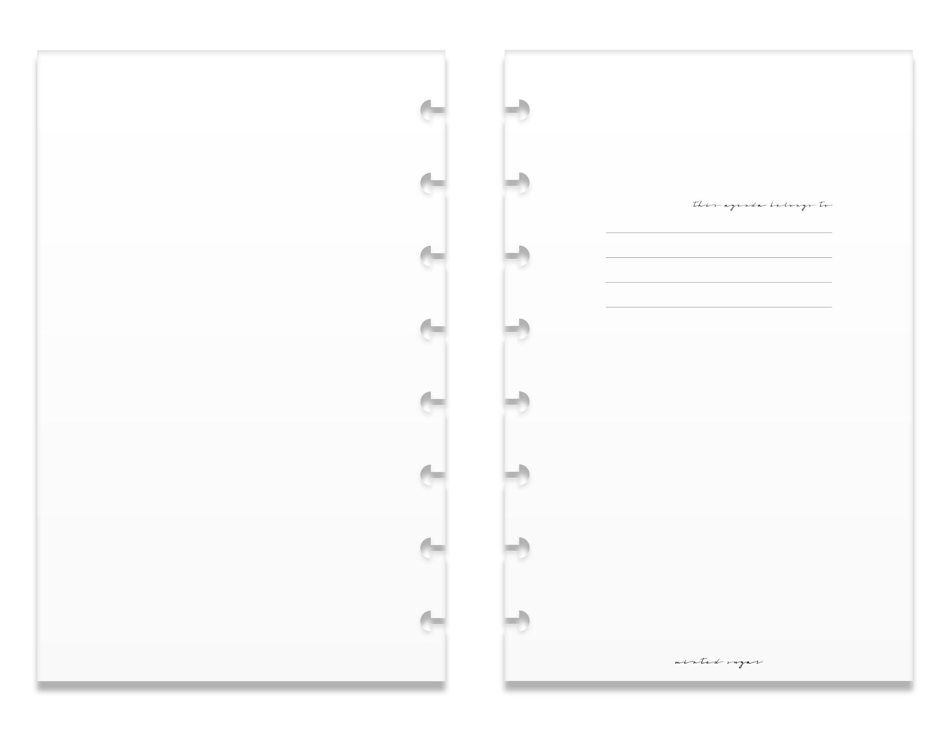 2026 Monthly Insert – Page Break Layout – Classic Font image 1
