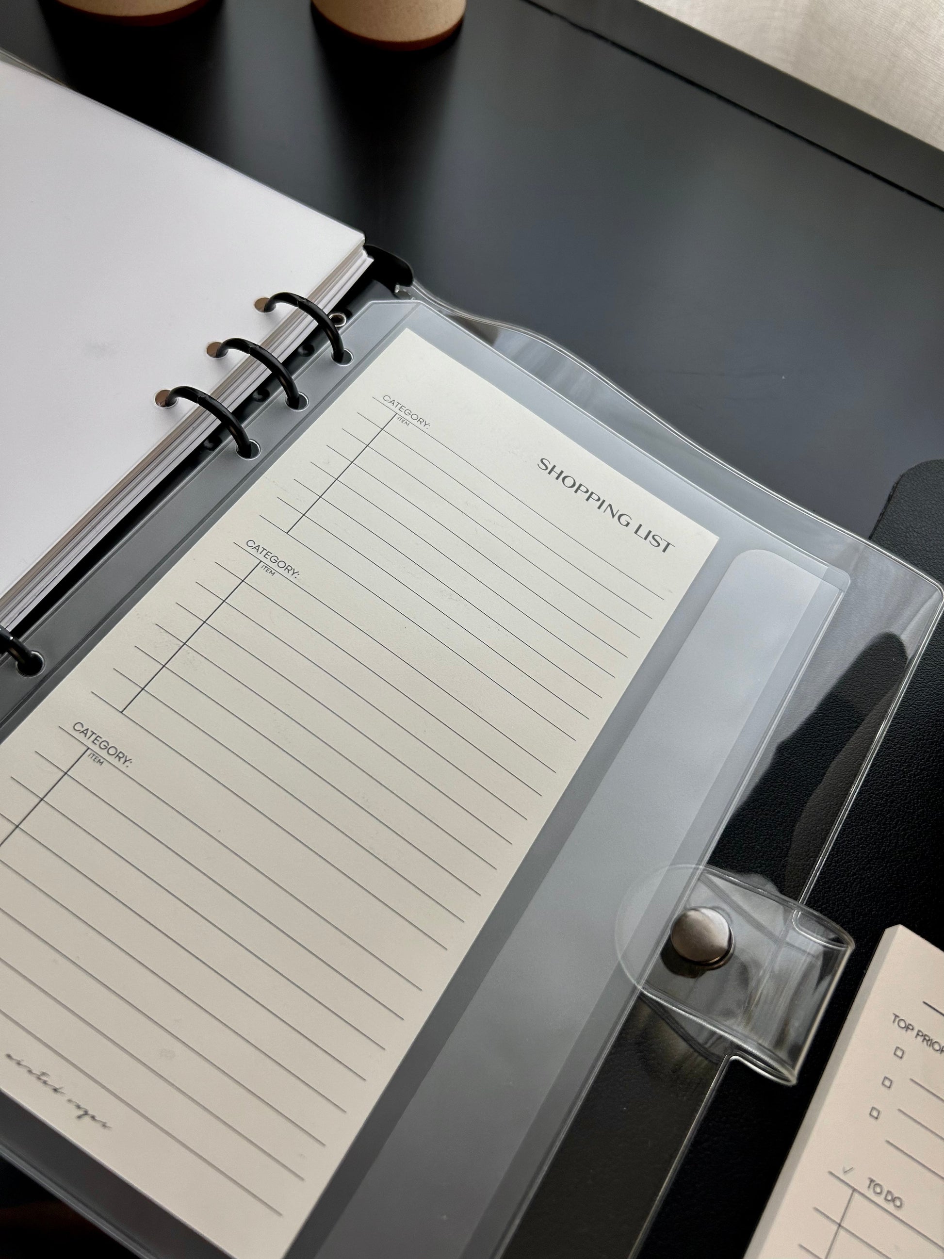 Frosted Side Flap Planner Pocket image 11