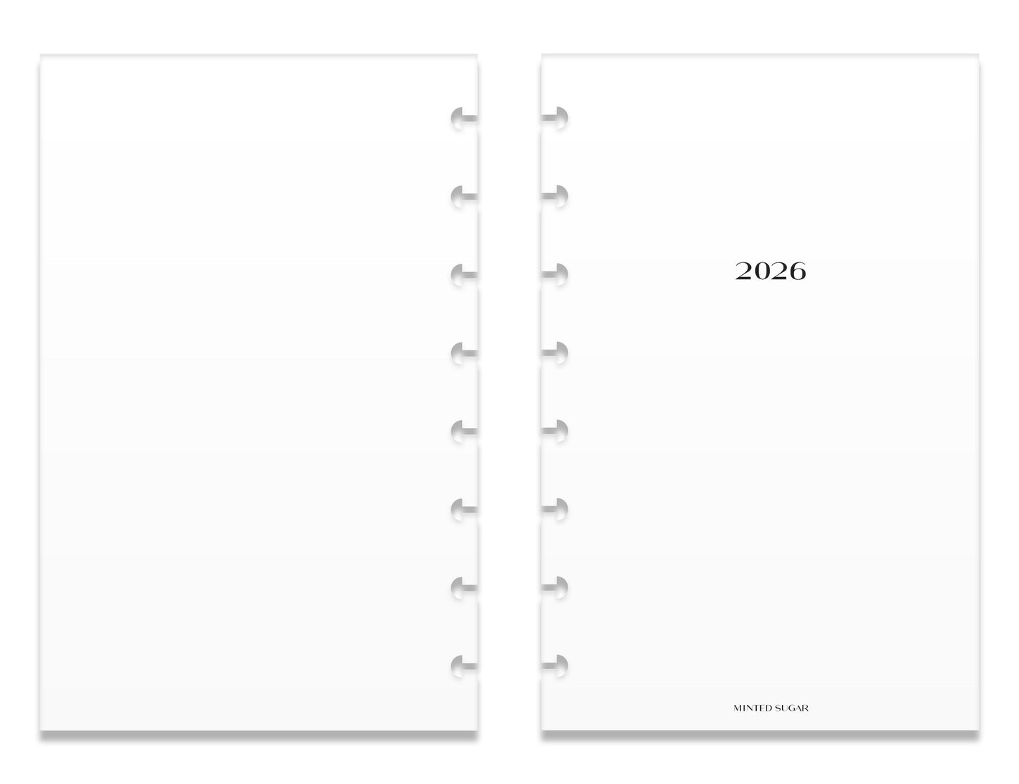 2026 Monthly Insert – Back to Back Layout – No. 2 Font image 2