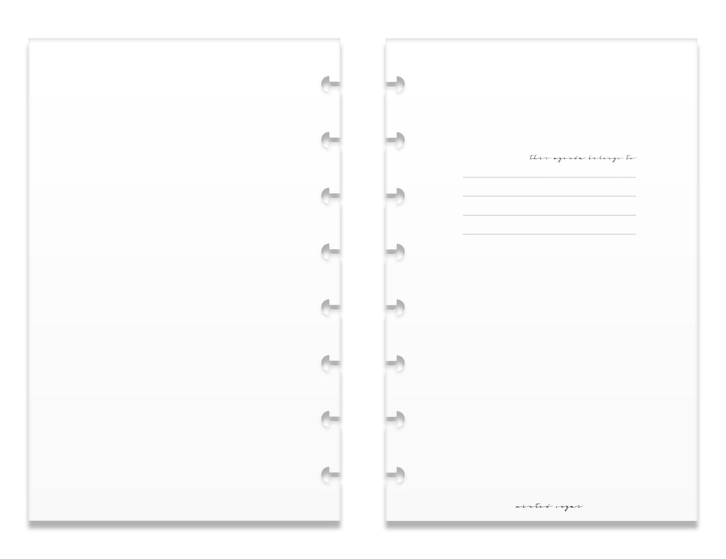 2026 Weekly Insert – Vertical Layout – Classic Font image 3