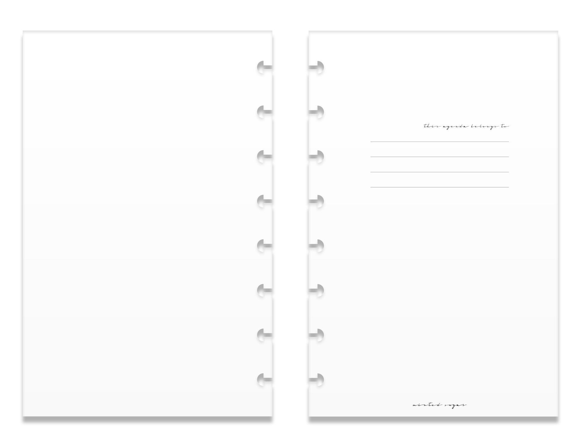 2026 Weekly Insert – Vertical Layout – Classic Font image 3