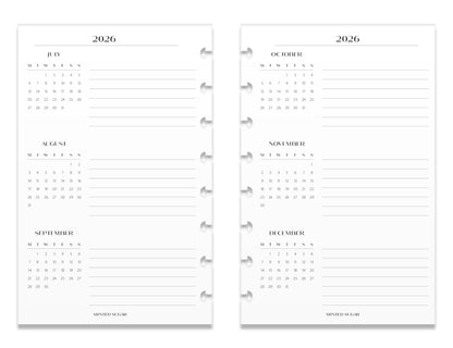2026 Monthly Insert – One Month One-Page Layout – No. 2 Font image 5